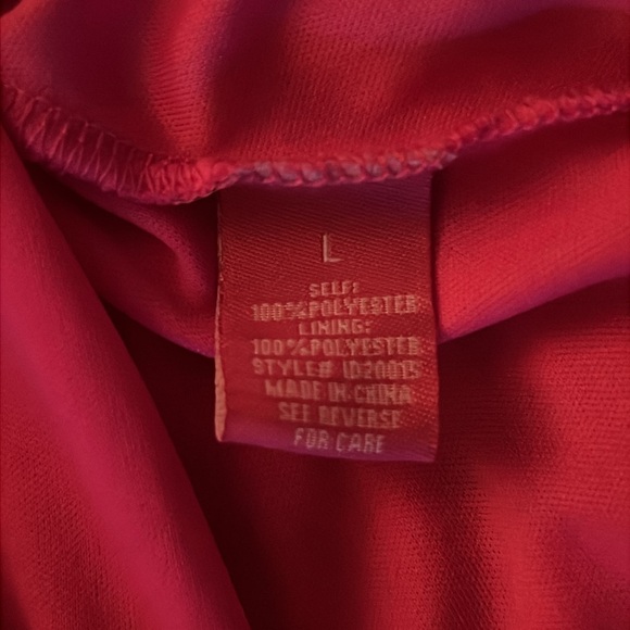 Floral V-Neck Dress in Pink and Blue Large - Picture 6 of 8